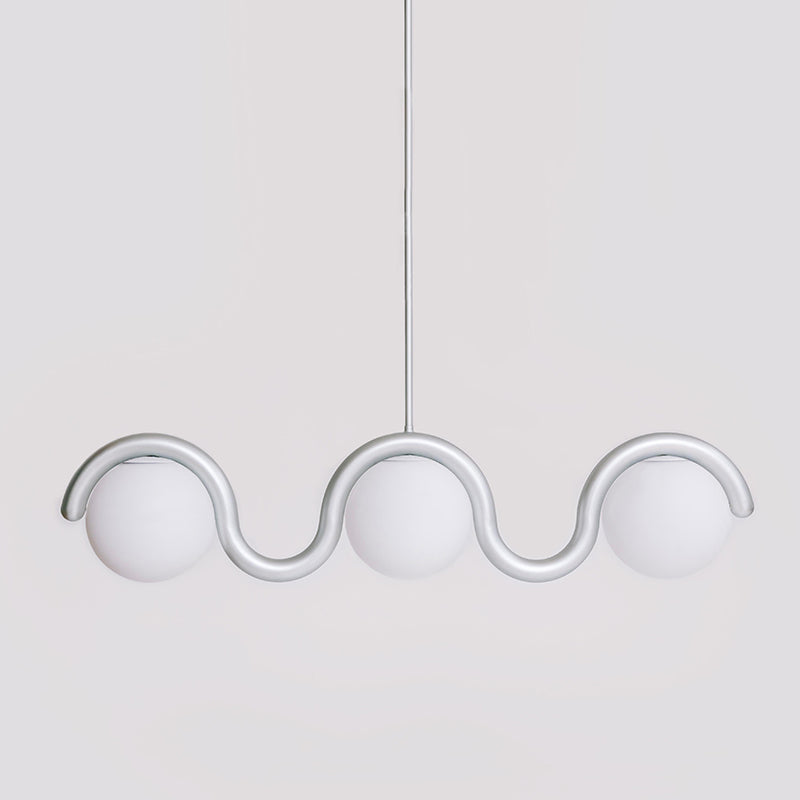 Uveta Lustre Linéaire Rouge & Argenté - Neutralighting