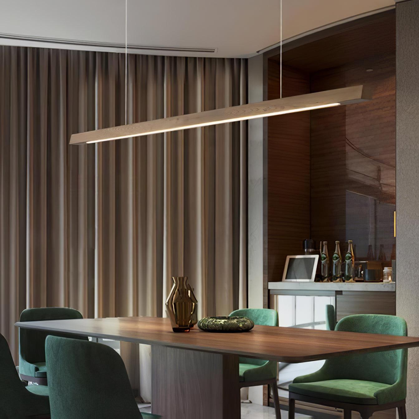 Xylo Suspension Linéaire Design en Bois - Neutralighting