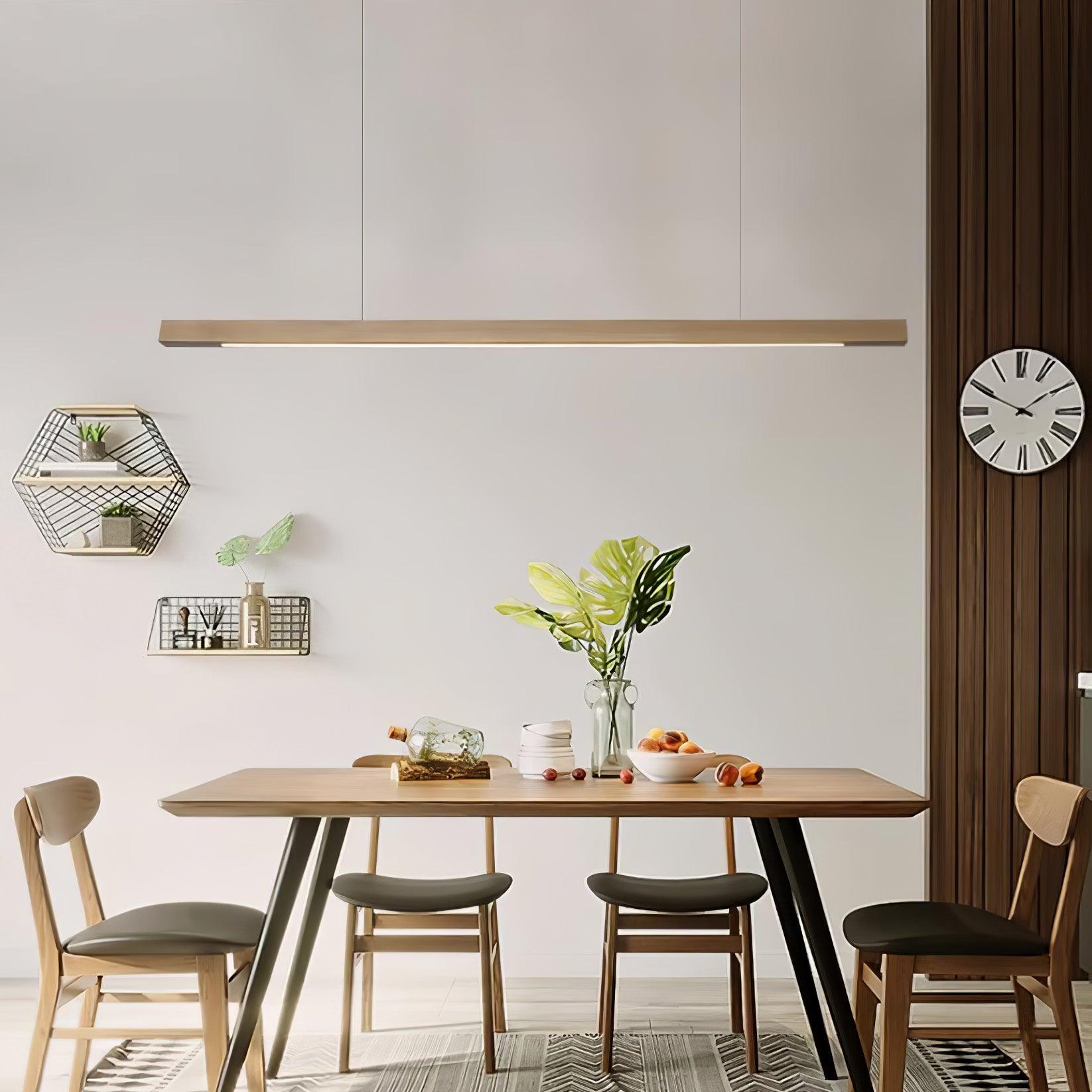 Xylo Suspension Linéaire Design en Bois - Neutralighting