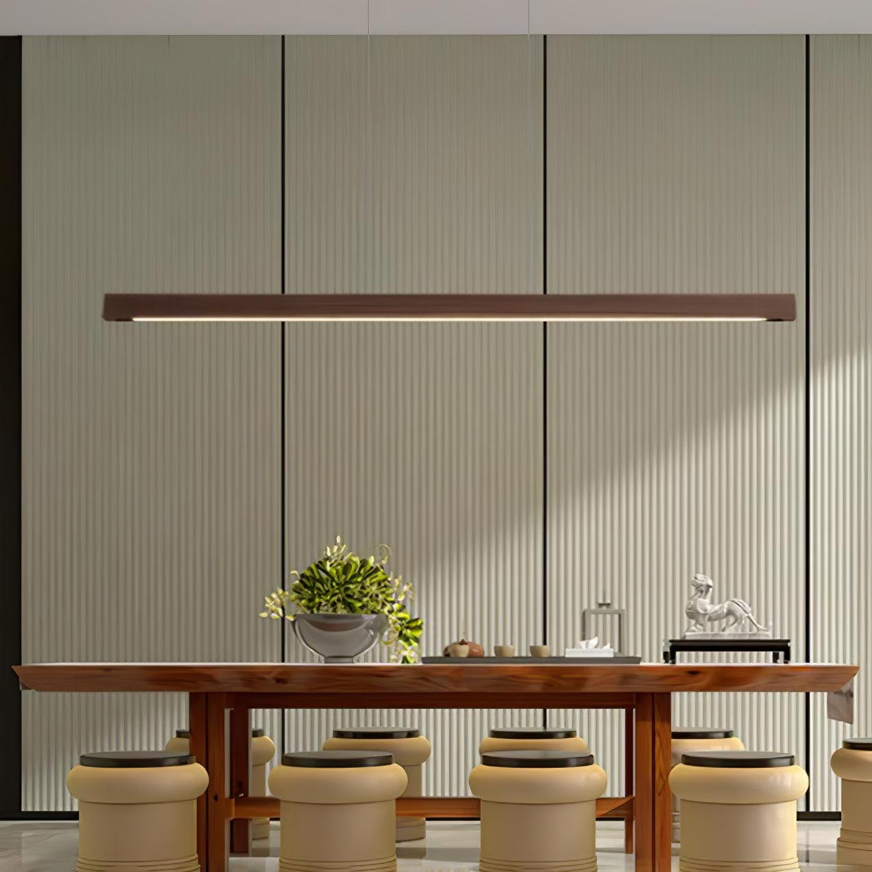 Xylo Suspension Linéaire Design en Bois - Neutralighting