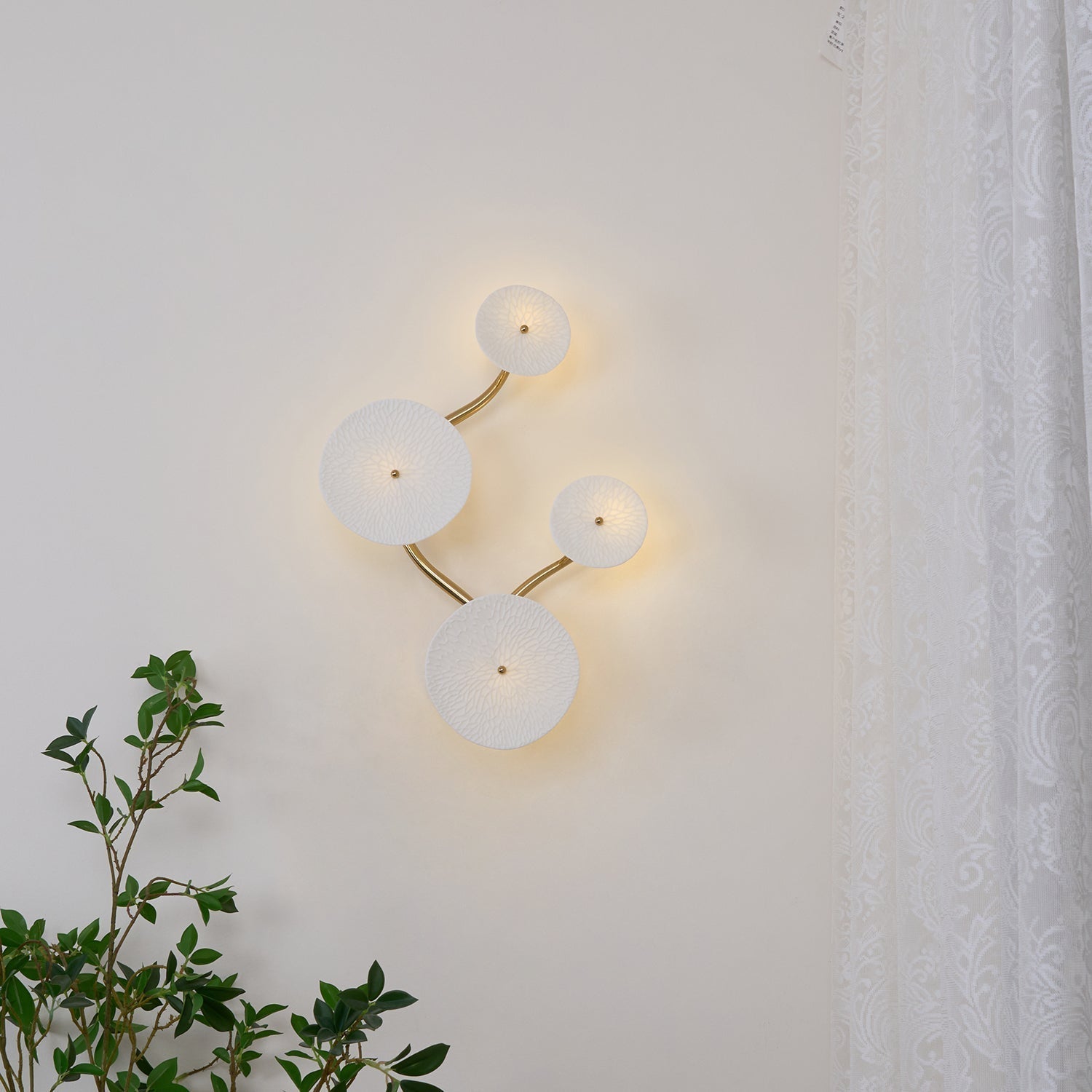 Kaivo Applique Murale Pétale de Lotus - Neutralighting