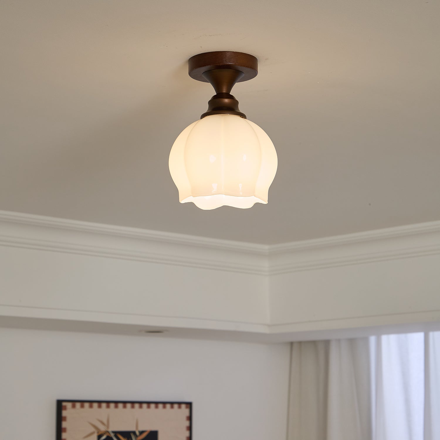 Alveneth Plafonnier en Verre Art Nordique Premium - Neutralighting