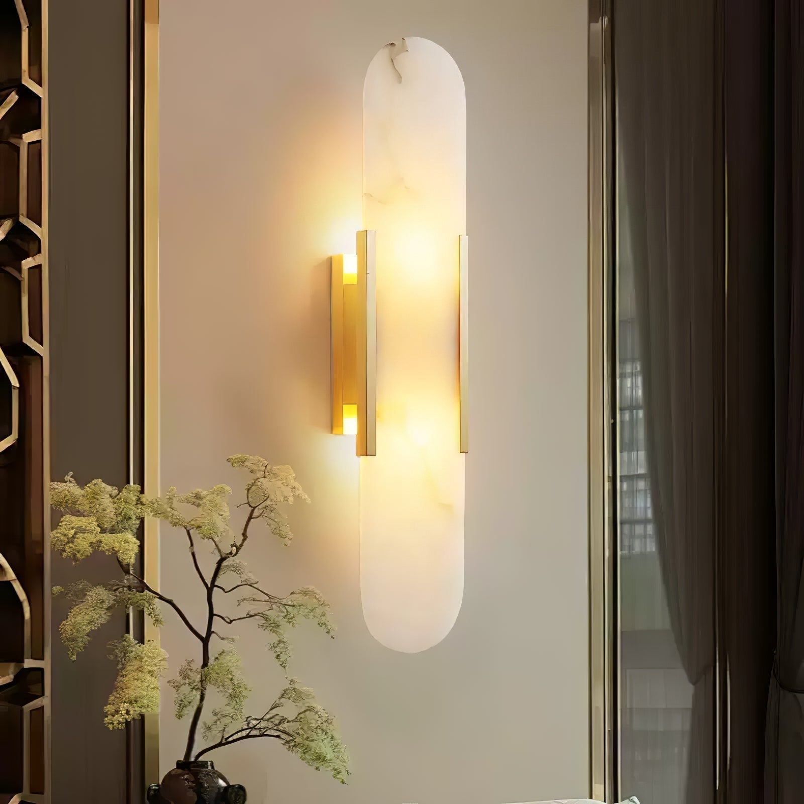Veo Applique Murale en Albâtre de Luxe - Neutralighting