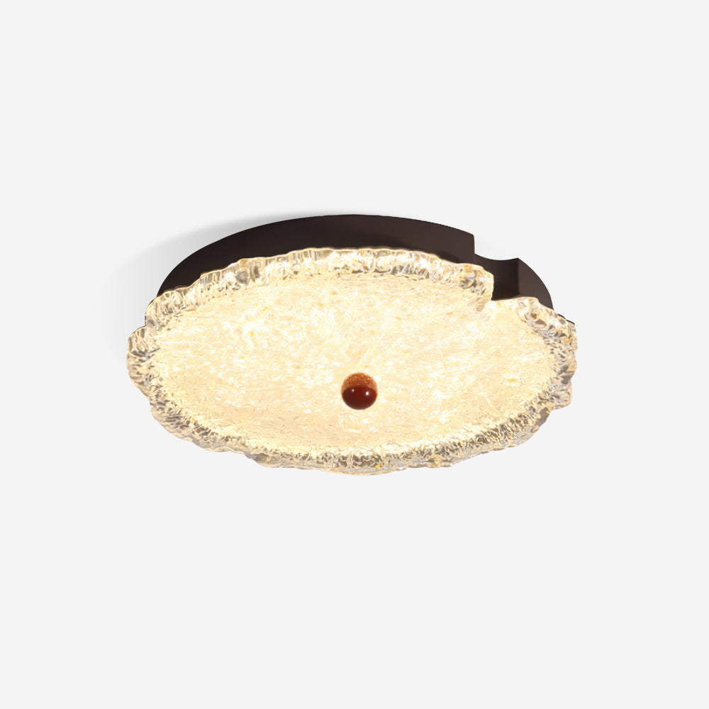 Aurora Textured Glass Ceiling Light With Integrated LED 50cm