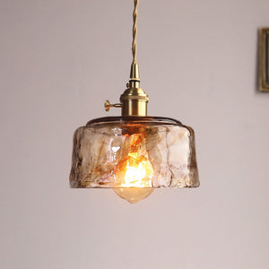 Zina Suspension Géométrique Vintage Verre. Laiton. Salon - Neutralighting