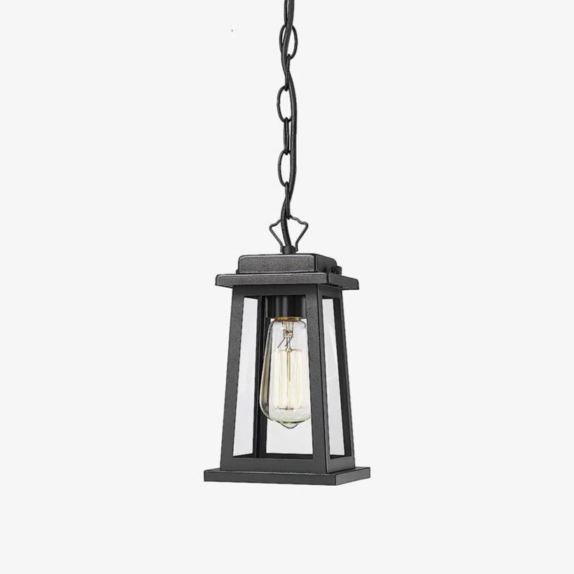 Lanterne suspendue style vintage pour extérieur avec une lueur chaleureuse