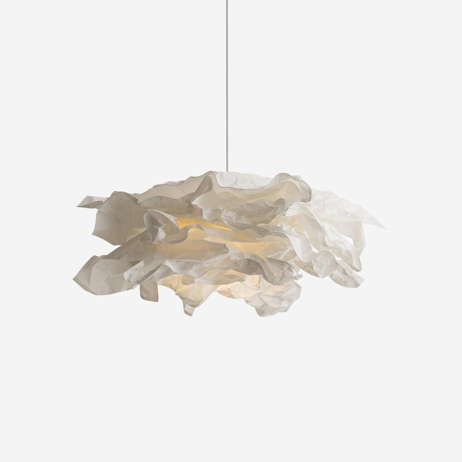 Suspension en papier origami avec douce lueur ambiante