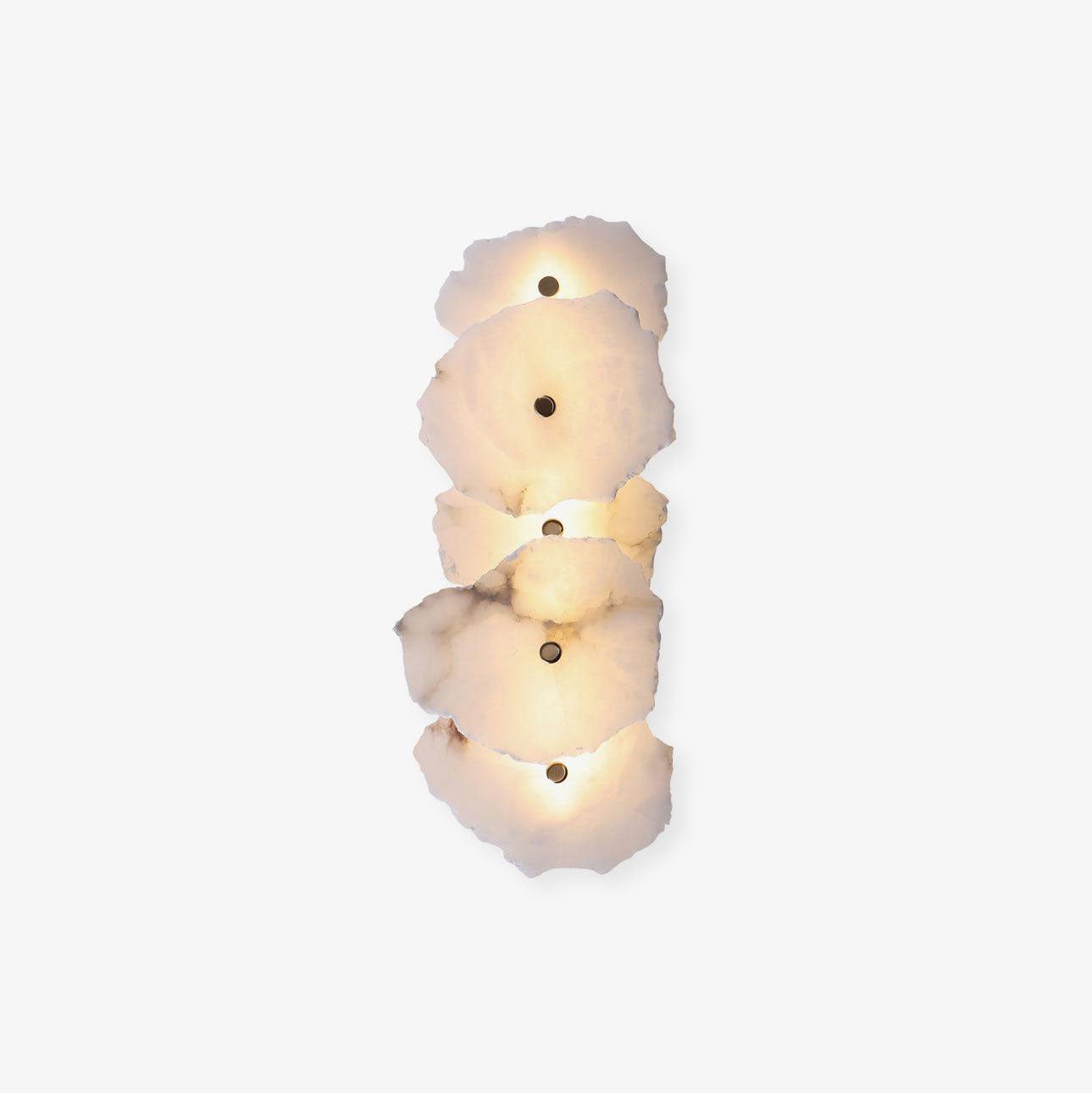 Alabaster Bloom Wall Light With Gentle LED Glow