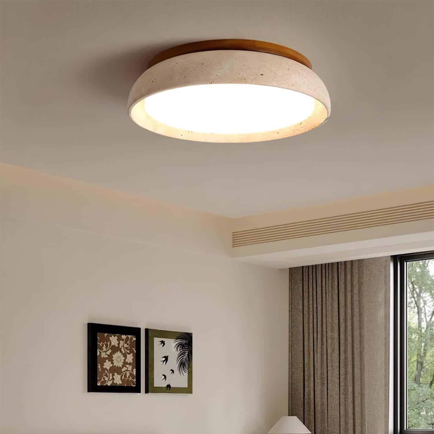 Kloris Plafonnier en pierre travertin - Neutralighting