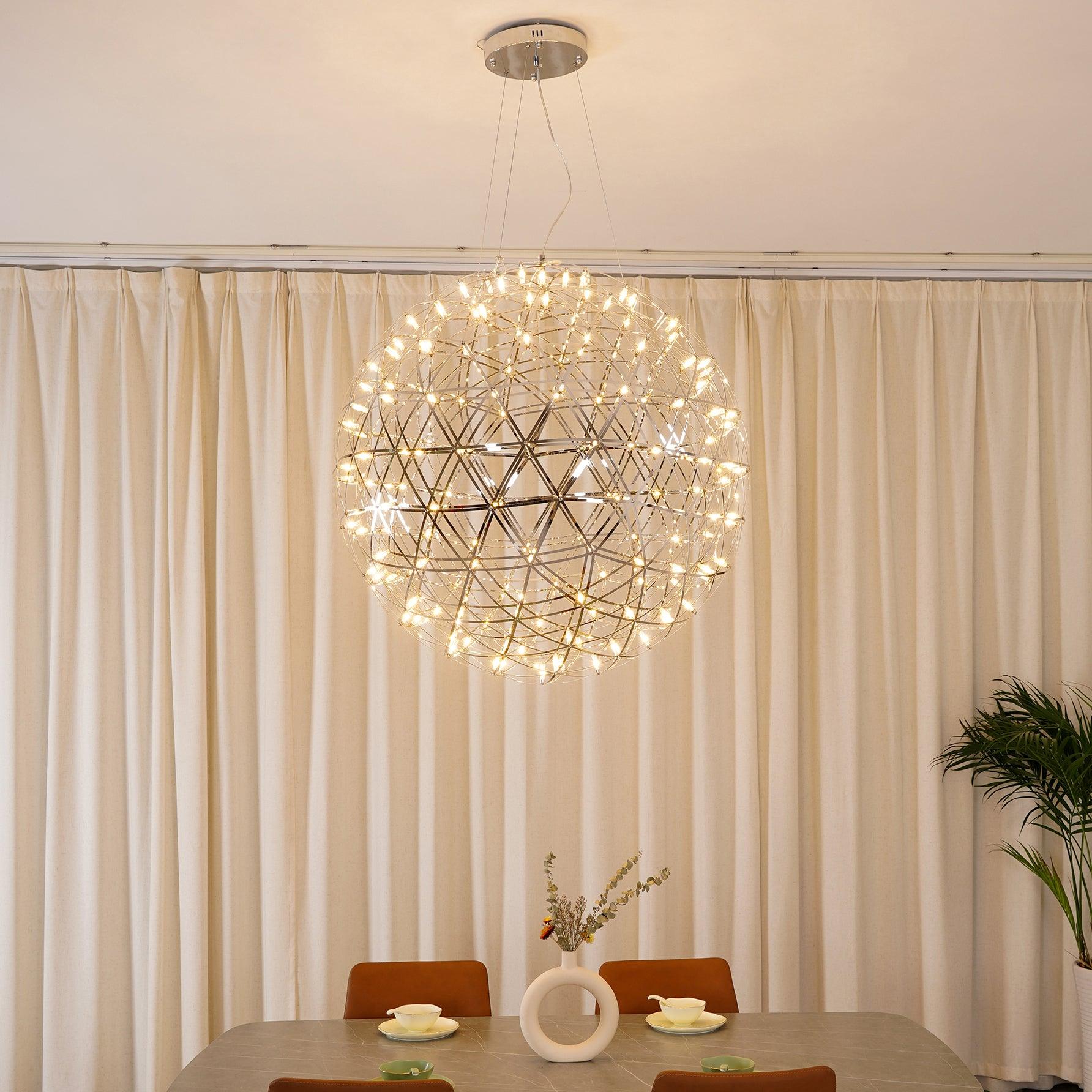 Ivthayra Lampe Pendante Boule Dorée de Luxe Postmoderne - Neutralighting