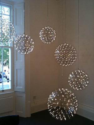 Ivthayra Lampe Pendante Boule Dorée de Luxe Postmoderne - Neutralighting