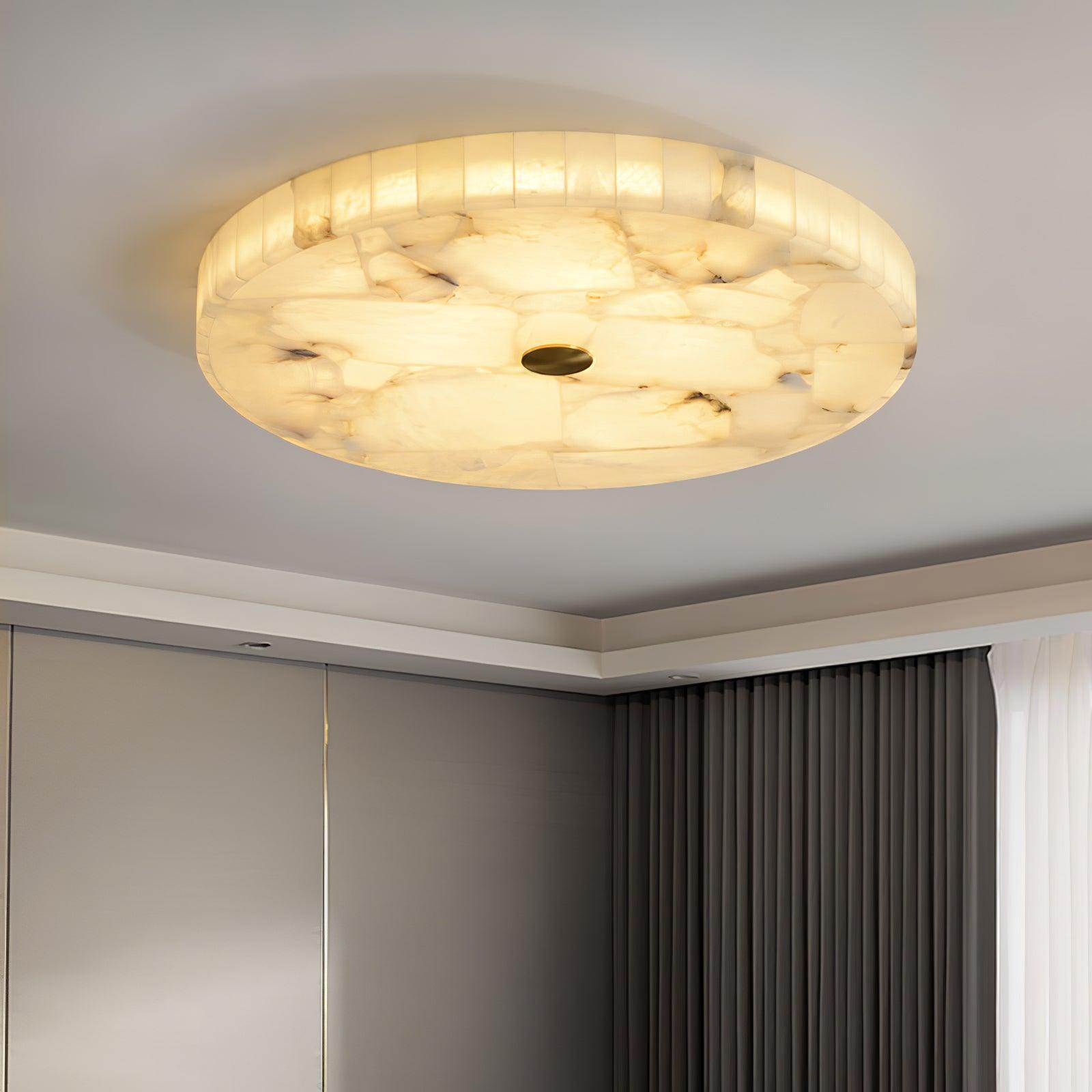 Delya Plafonnier Albâtre LED Rond - Neutralighting