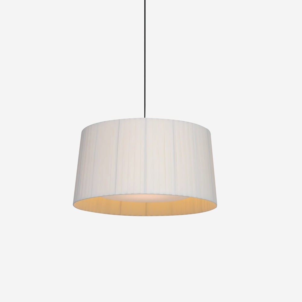 Suspension en tissu plissé avec LED intégrée