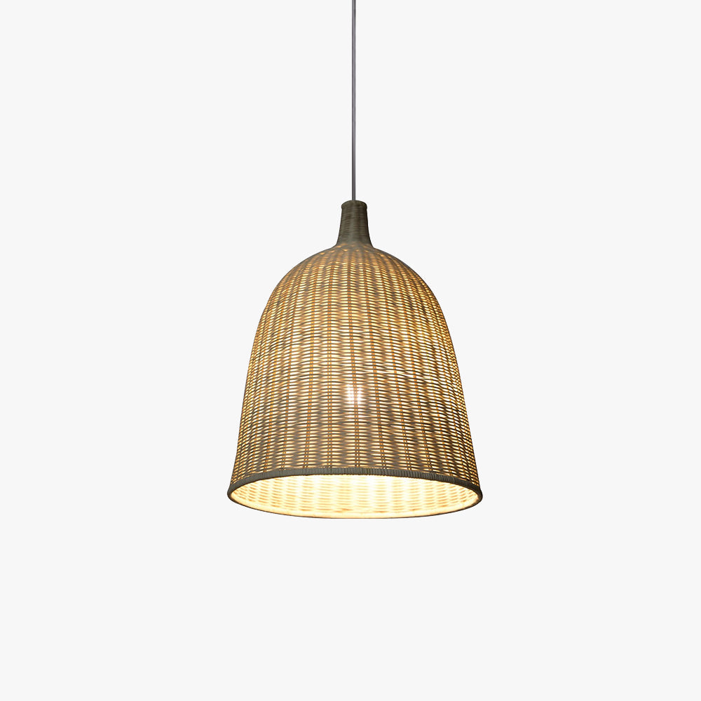 Suspension en rotin naturel pour salle à manger et chambre ambiance naturelle