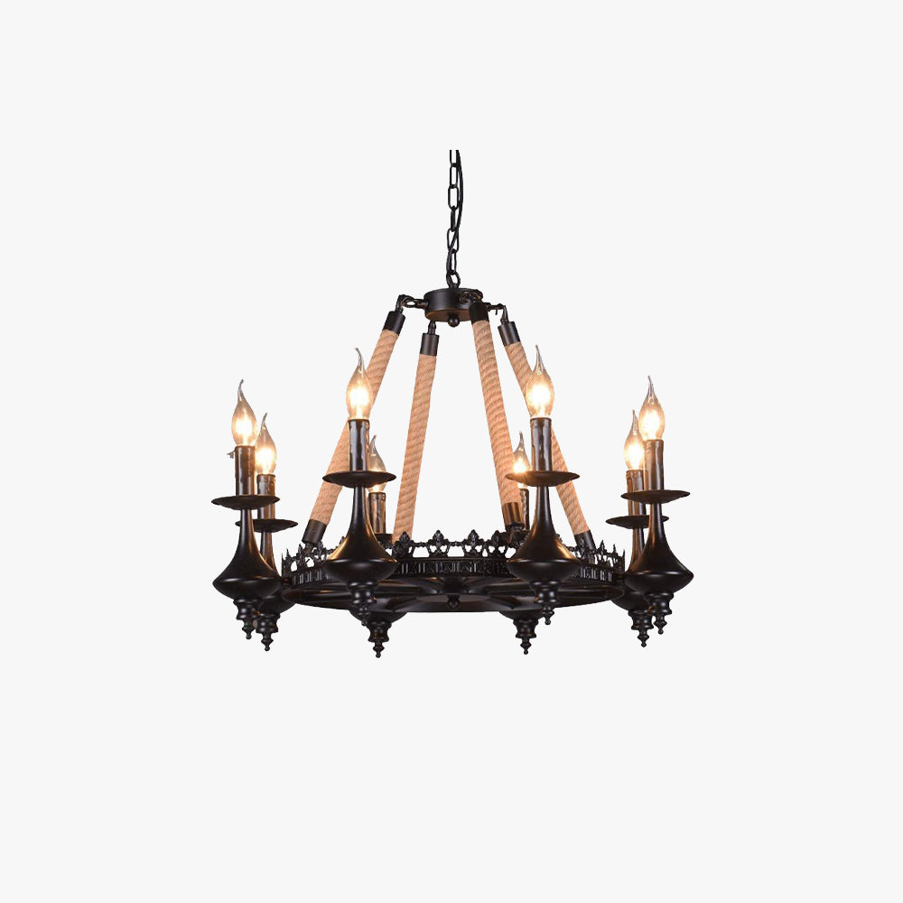 Lustre suspendu industriel en corde LED pour ambiance audacieuse