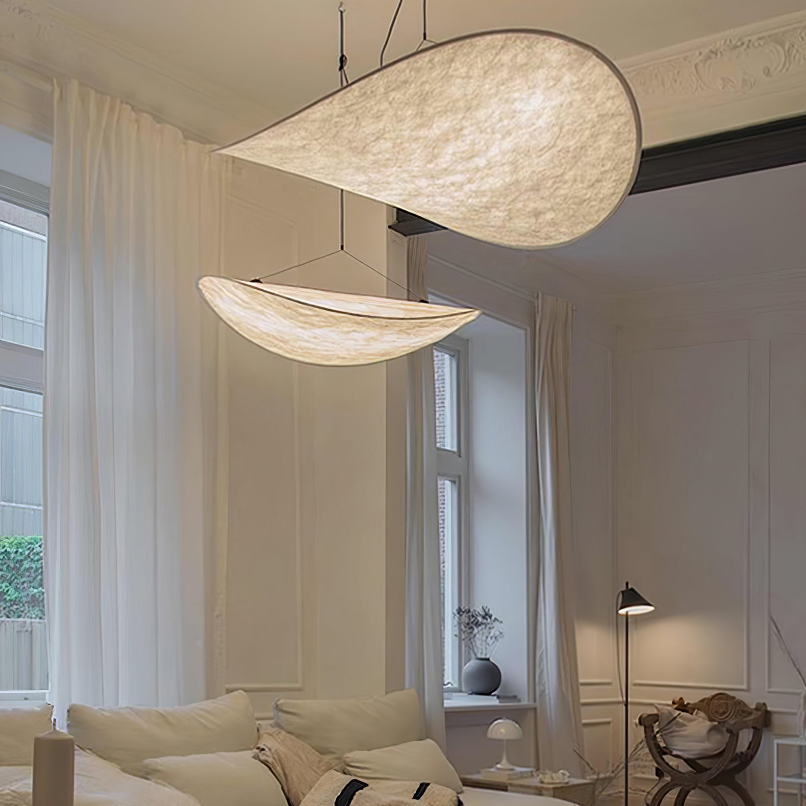 Sereca Suspension en Papier et Fibre de Verre - Neutralighting