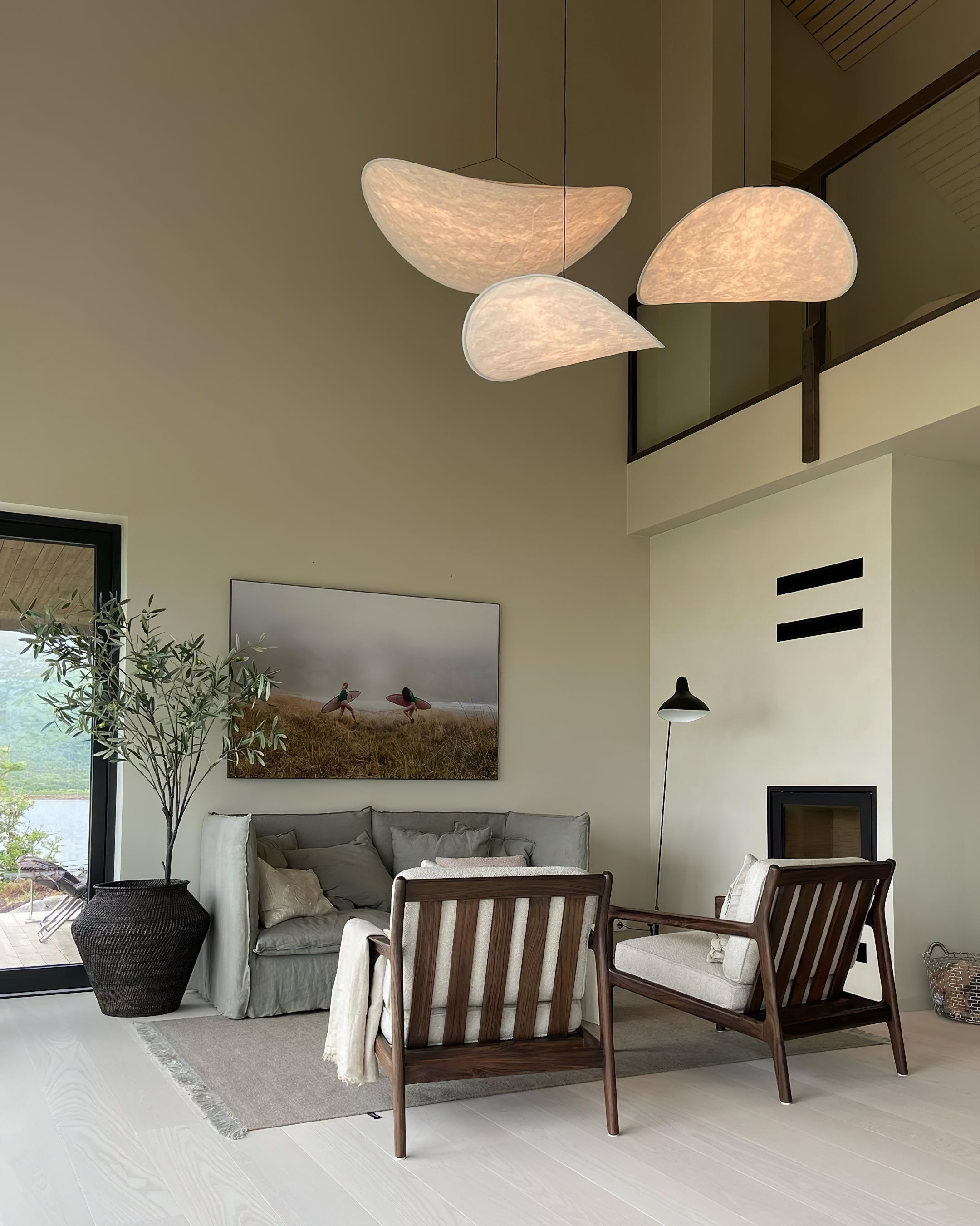 Sereca Suspension en Papier et Fibre de Verre - Neutralighting