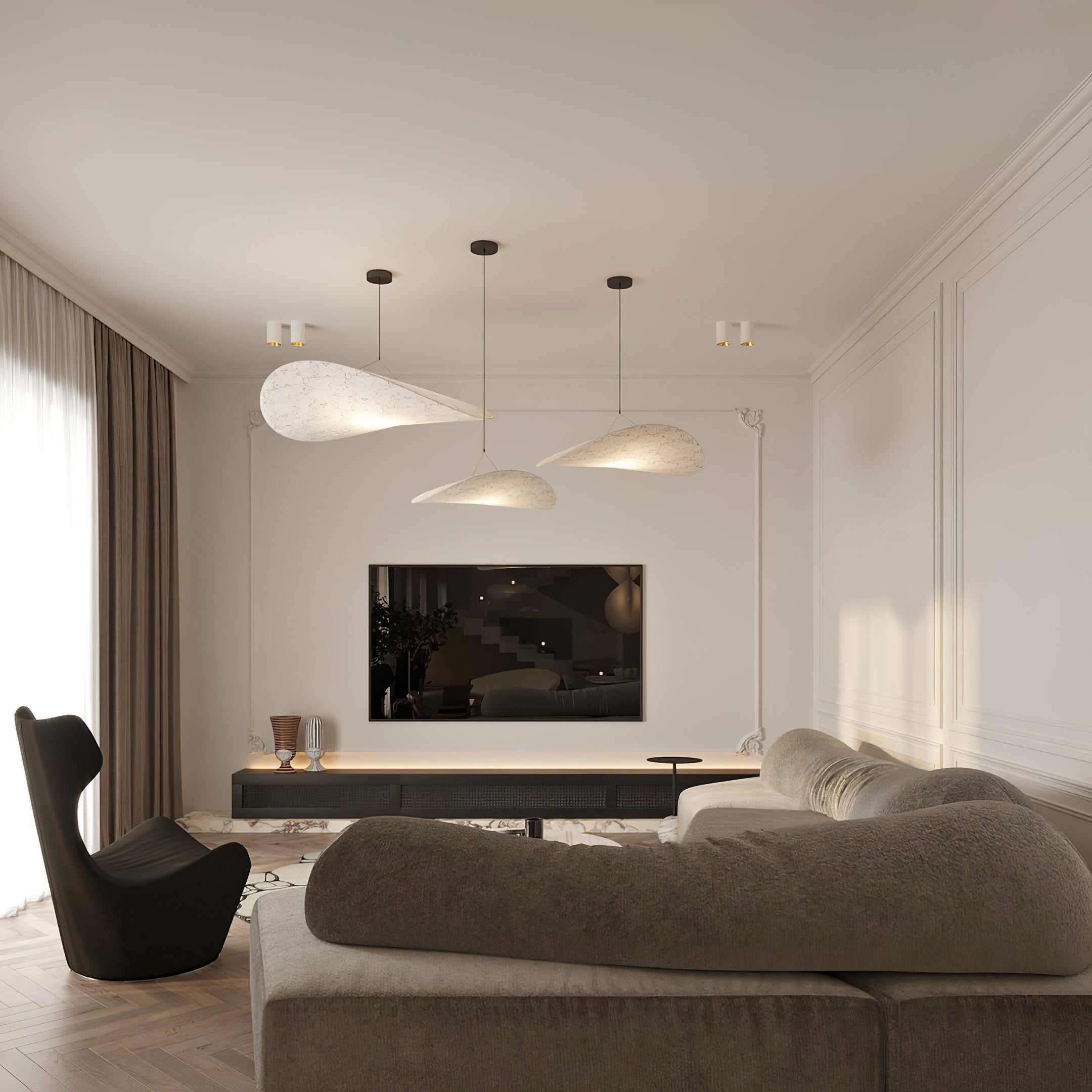 Sereca Suspension en Papier et Fibre de Verre - Neutralighting