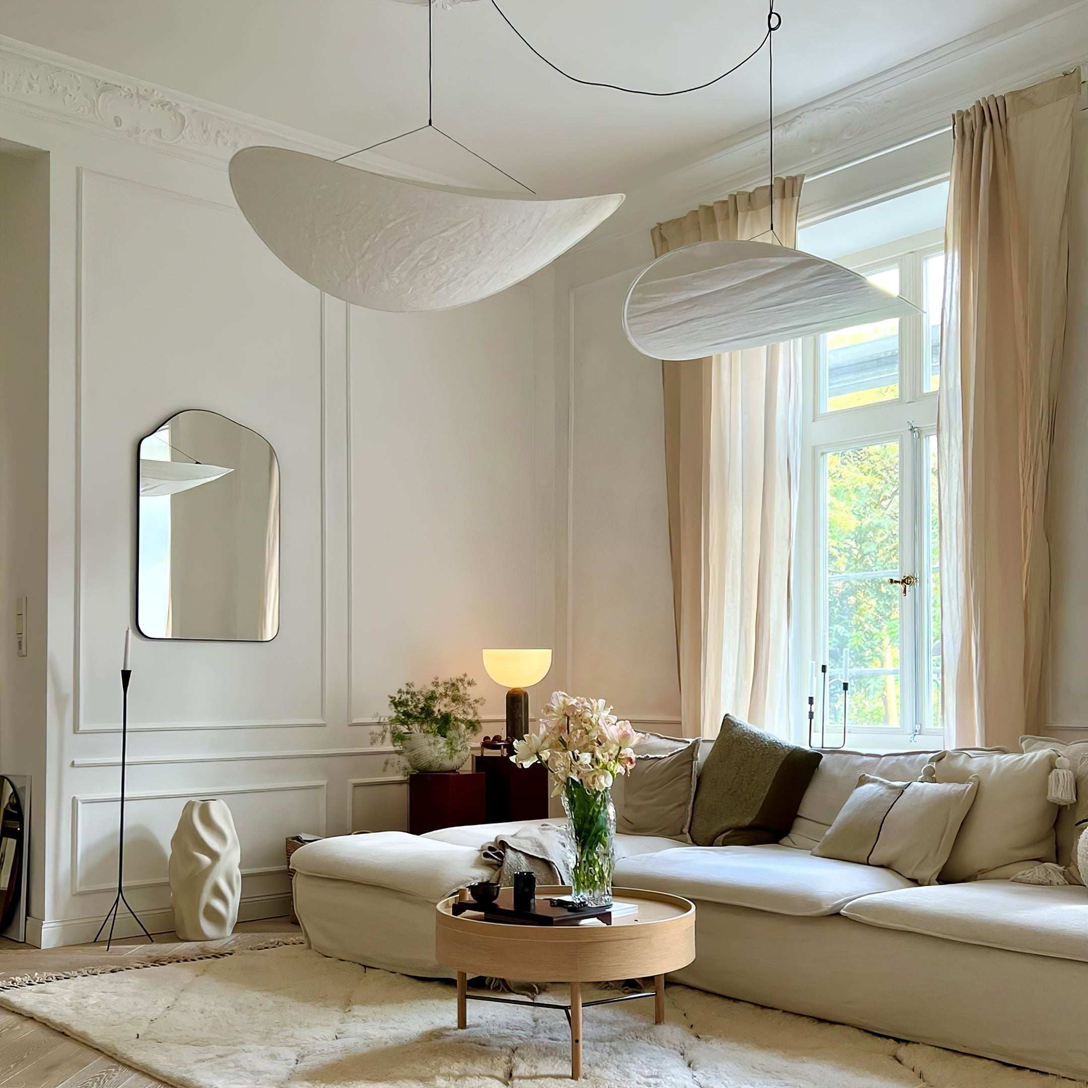 Sereca Suspension en Papier et Fibre de Verre - Neutralighting