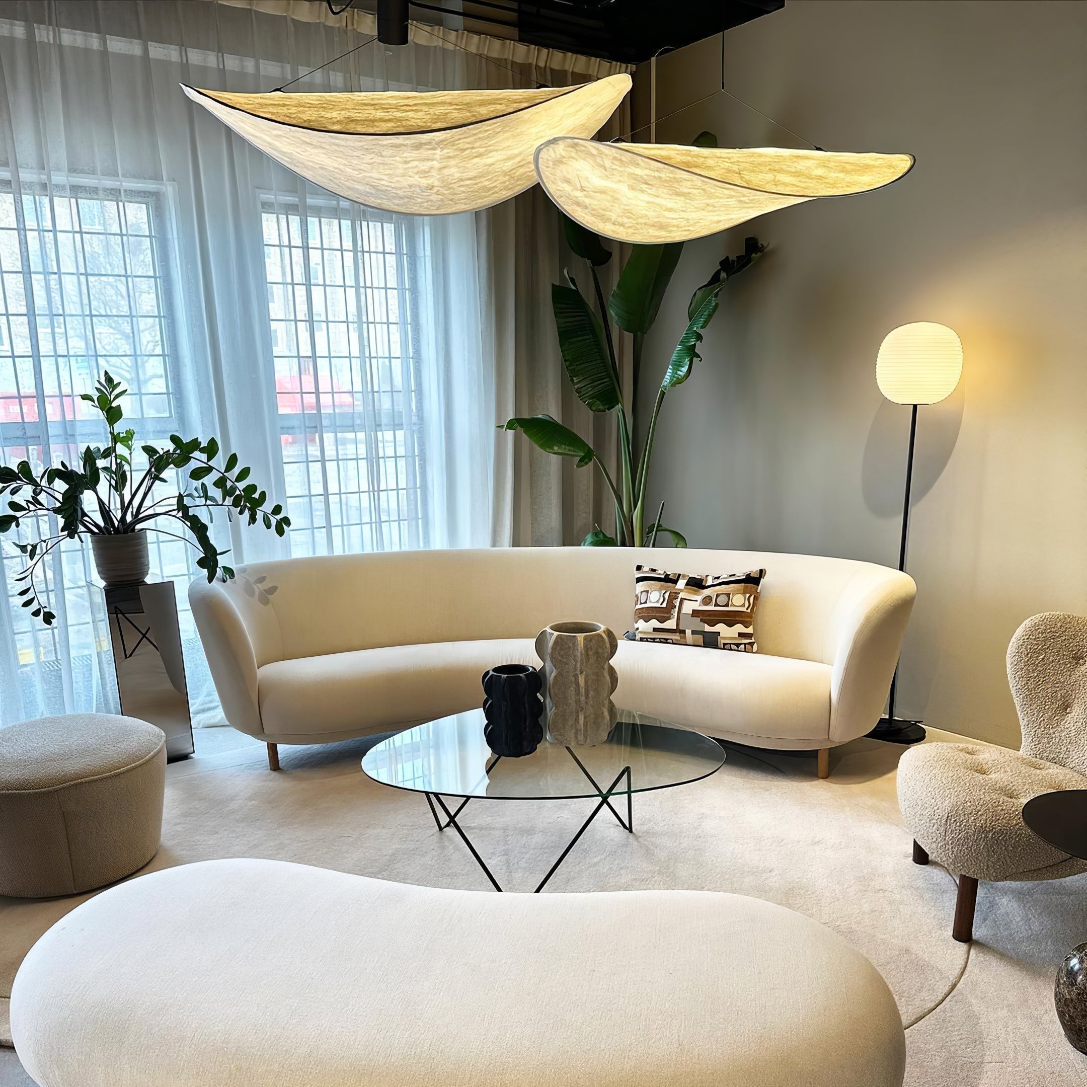 Sereca Suspension en Papier et Fibre de Verre - Neutralighting