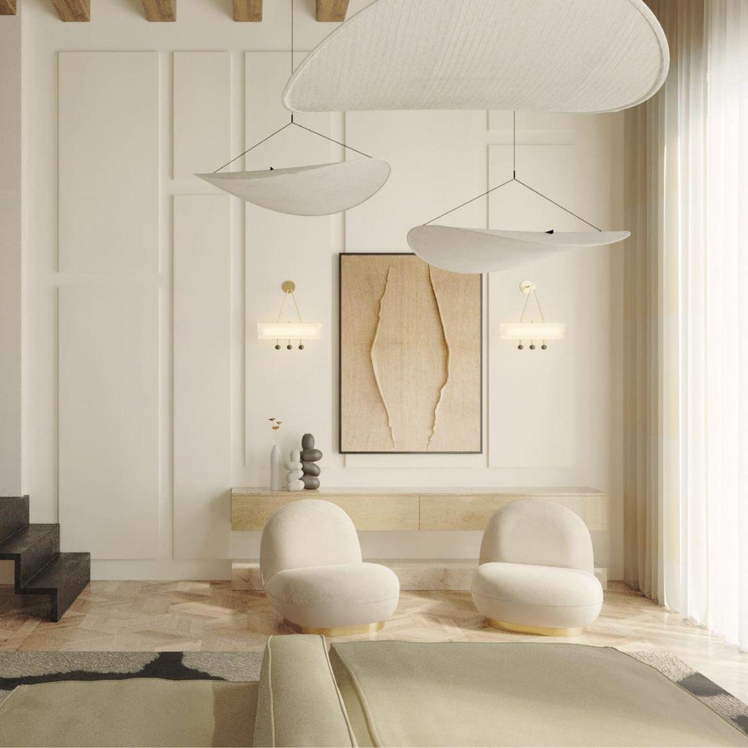 Sereca Suspension en Papier et Fibre de Verre - Neutralighting