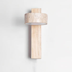 Jovan Applique Murale en Travertin & Bois - Neutralighting