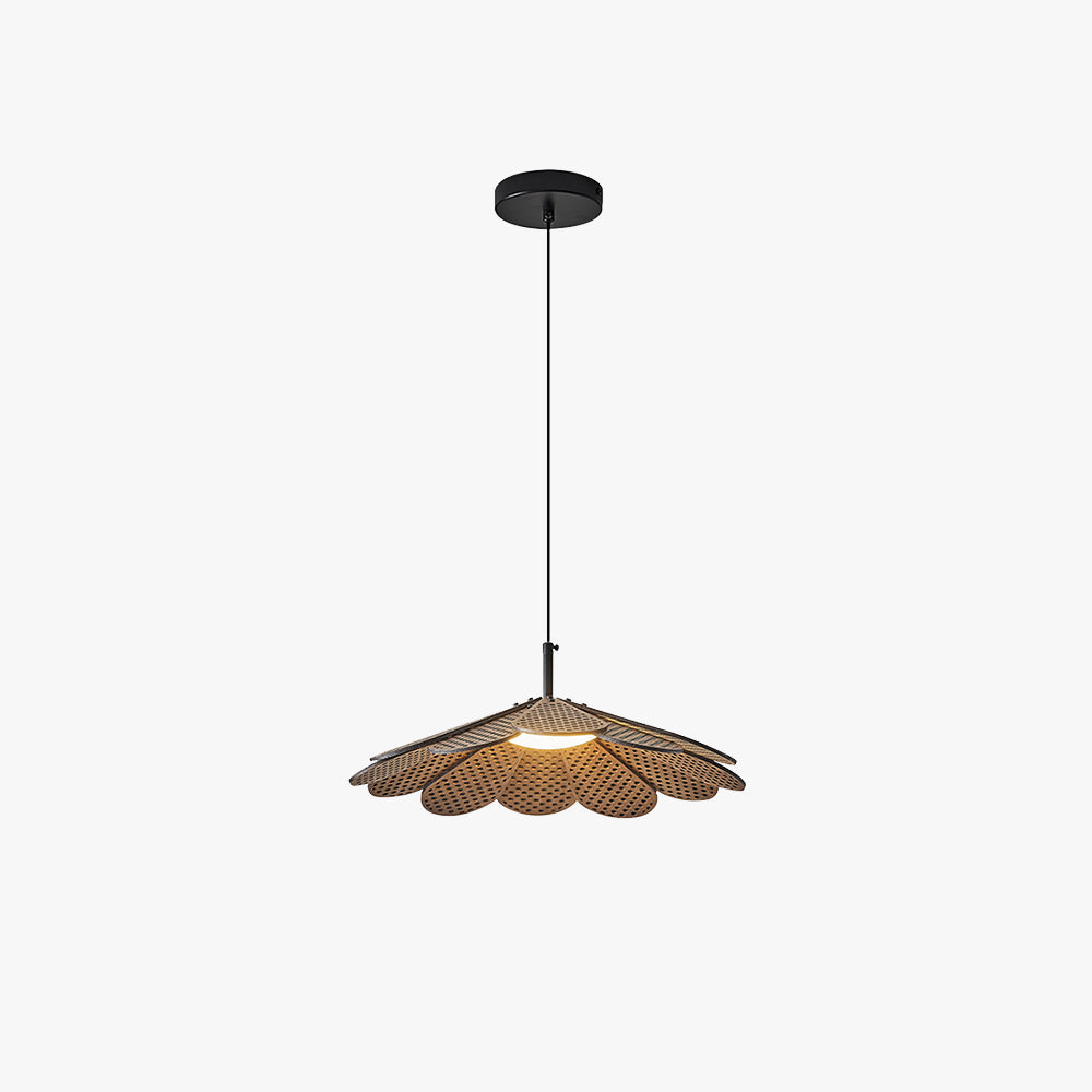 Suspension LED vintage en bois de noyer pour une ambiance chaleureuse