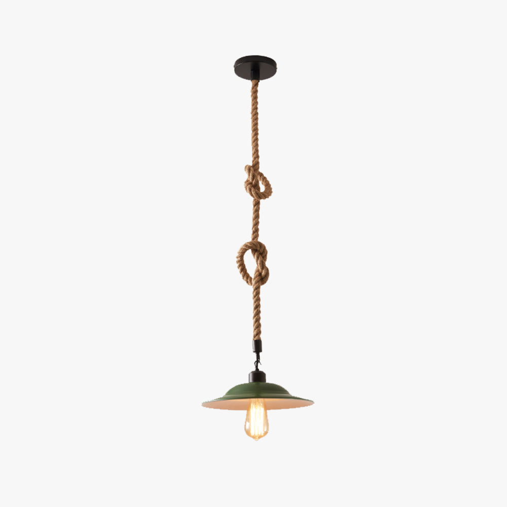 Suspension LED vintage verte au charme intemporel