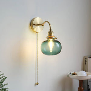 June Applique Murale Vintage en Verre - Neutralighting