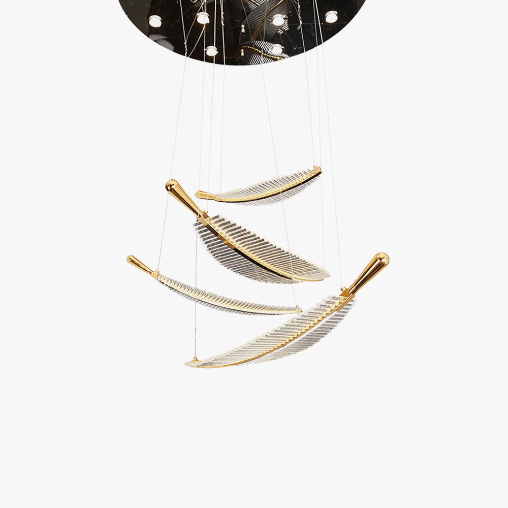 Suspension LED nordique avec lueur chaleureuse pour salons