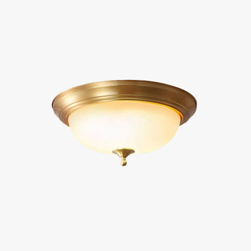 Plafonnier LED encastré rétro en laiton pour salon, salle à manger et chambre  