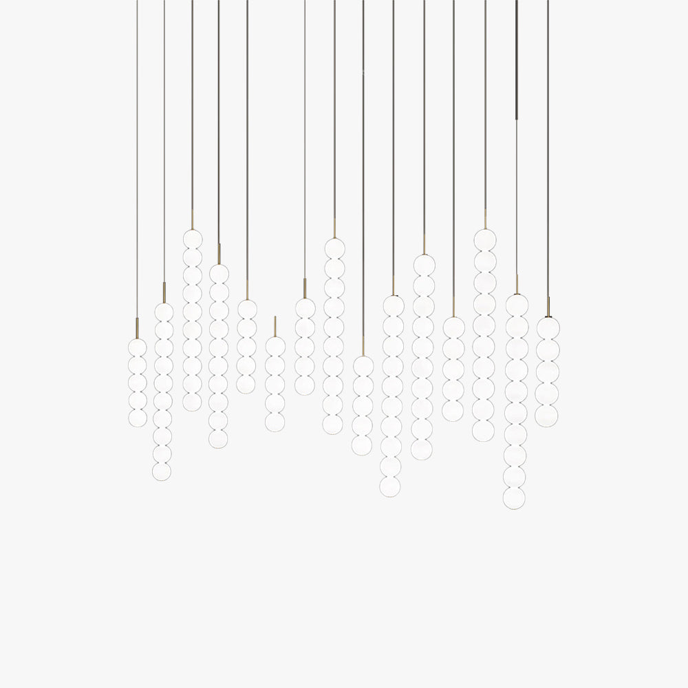 Suspension nordique à bulles avec lumière chaude