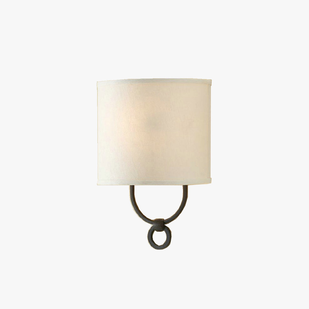 Applique murale moderne cylindrique en métal pour chambre et salon