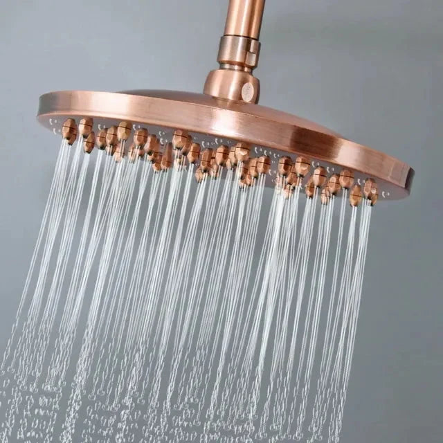 Antique Red Copper Bracket High Pressure Hand Spray Bathroom Accessory-Shower Accessories-Index Bath