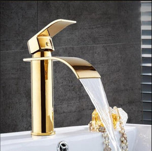 Basin Faucet - Basin Faucet Waterfall Faucet Brass Bathroom Basin Faucet Mixer Tap