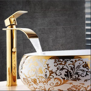 Basin Faucet - Basin Faucet Waterfall Faucet Brass Bathroom Basin Faucet Mixer Tap