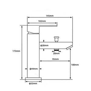 Bathroom Deck Mounted Sink Mixer Tap with Shower Head-Basin Faucet-Index Bath