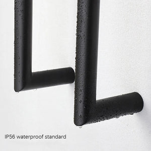Bathroom Towel Warmer Fast Drying Electric Heated Towel Rack-Towel Bars & Hooks-Index Bath-Black-A-110V-Index Bath