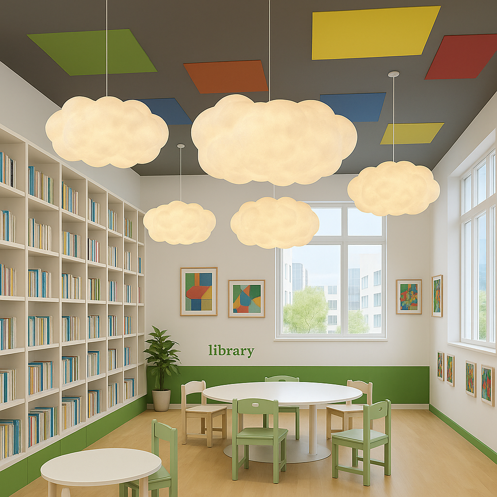 Suspension lumineuse Cloud, éclairage doux au design minimaliste