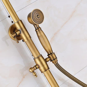 Shower Faucet - Brass Antique Wall Mount Shower Set