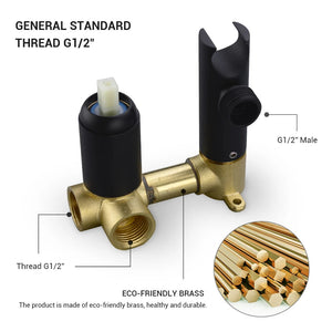Brass Double Mode Hot and Cold Handheld Bidet Set 4 Colors Spray Handheld Bidet-Bidet Faucet-Index Bath