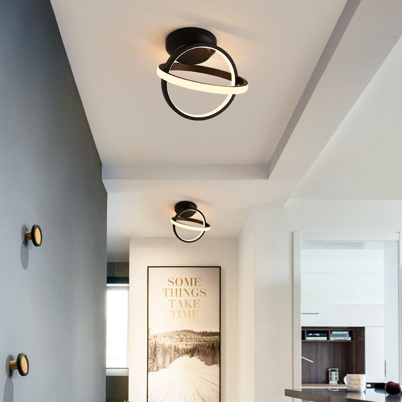 Plafonnier globe Aurora avec LED intégrée pour couloirs