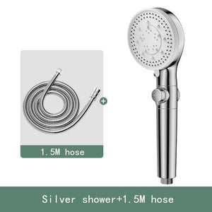 High Pressure Shower Head 5 Functions With Switch On Off Button-Handheld Shower-Index Bath