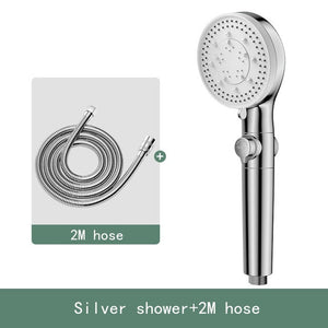 High Pressure Shower Head 5 Functions With Switch On Off Button-Handheld Shower-Index Bath