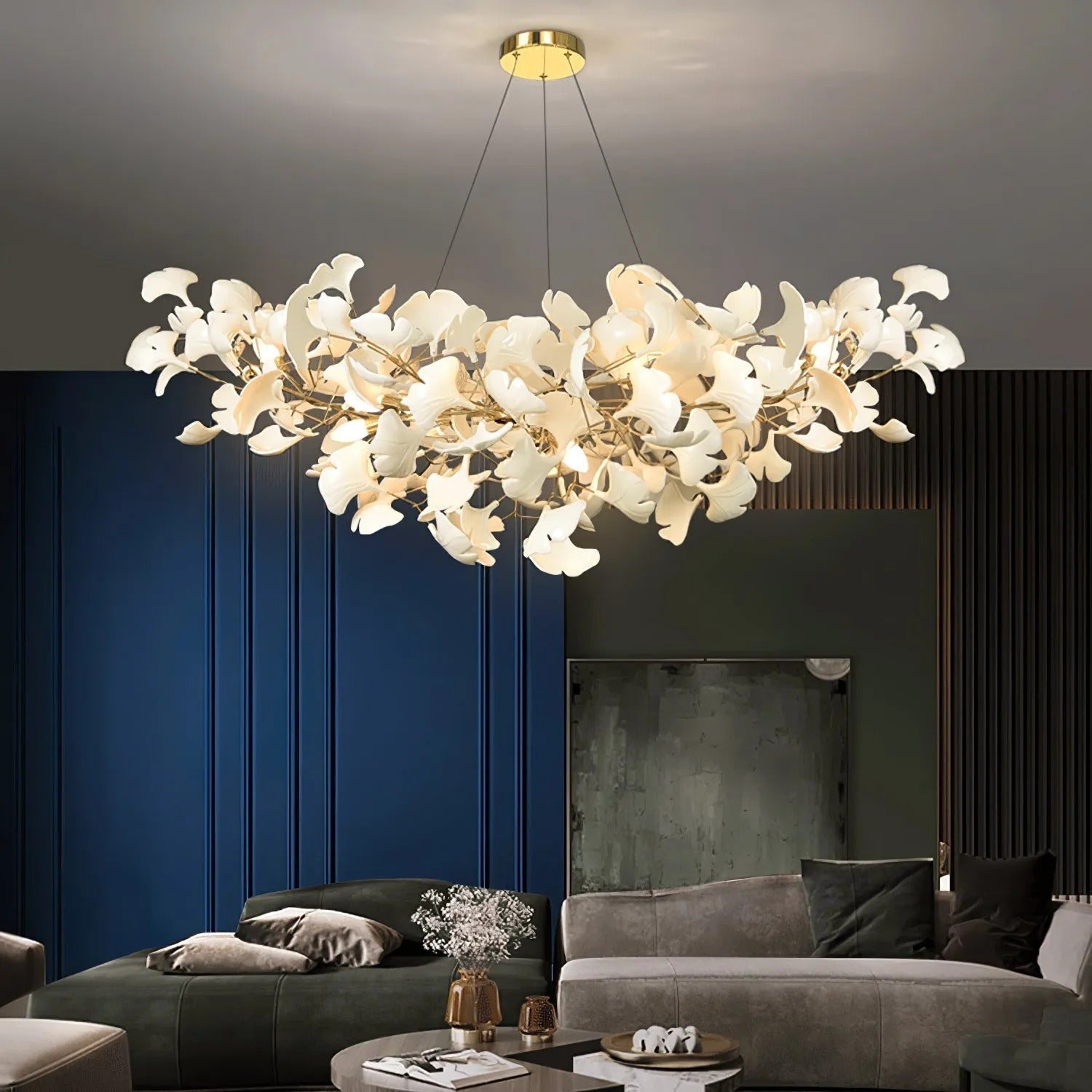 Metr Lustre de Luxe en Céramique pour Salon en Forme d’Arc en U - Neutralighting
