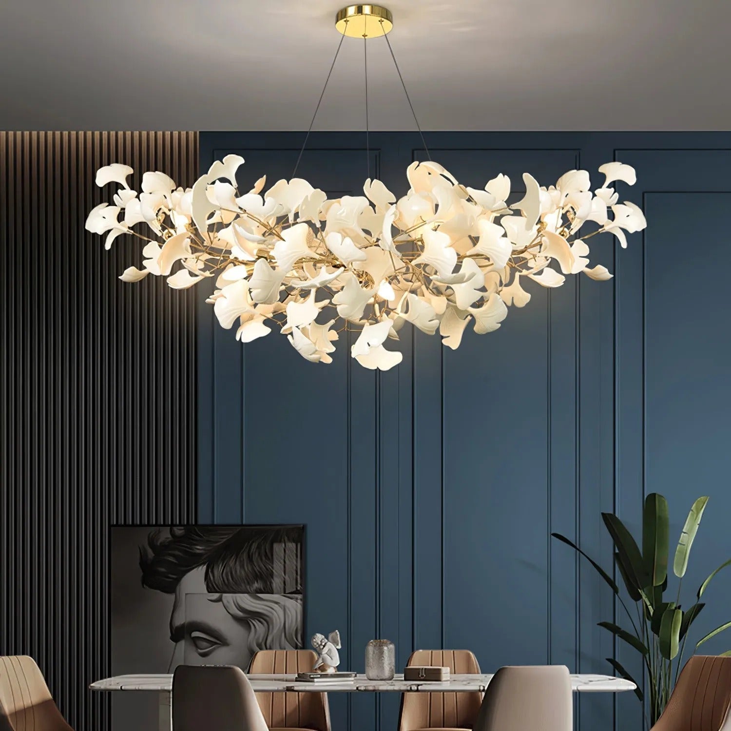 Metr Lustre de Luxe en Céramique pour Salon en Forme d’Arc en U - Neutralighting