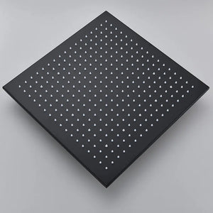 LED Rainfall Shower Head LED Top Over Sprayer Heads Rainfall Shower-Rain Shower Heads-Index Bath-Black Head 10-Index Bath