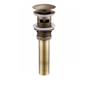 Basin Faucet - Matte Black Basin Sink Pop Up Drain Brass Drain Plug Sink Drain