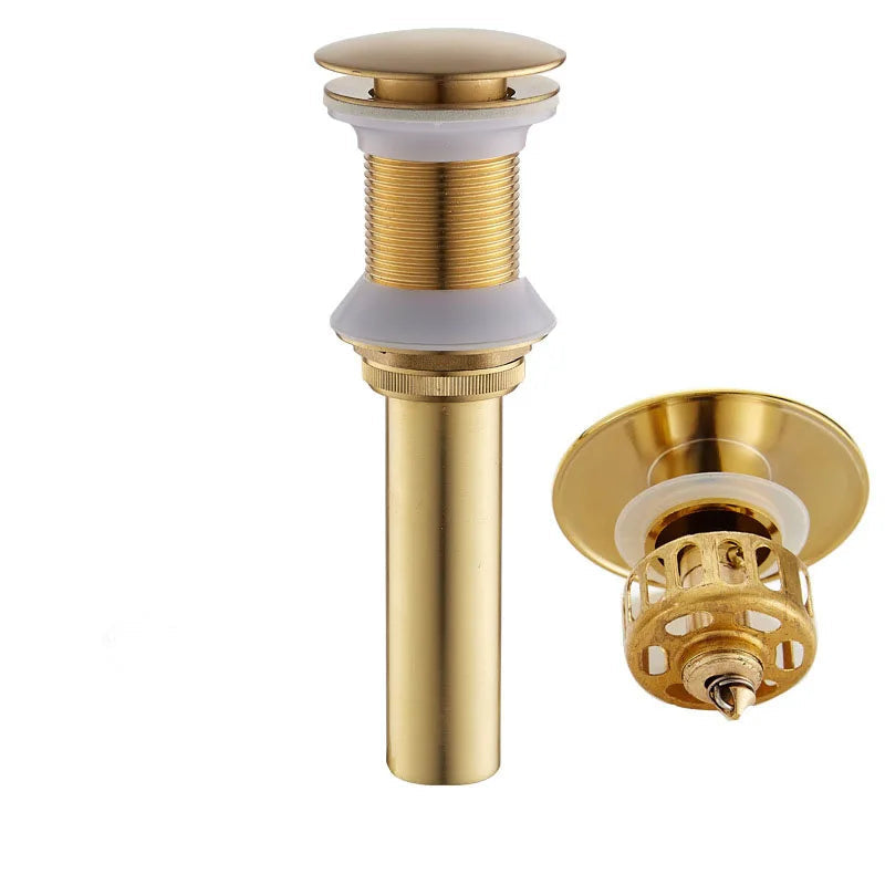 Matte Black Basin Sink Pop Up Drain Brass Drain Plug Sink Drain-Basin Faucet-Index Bath
