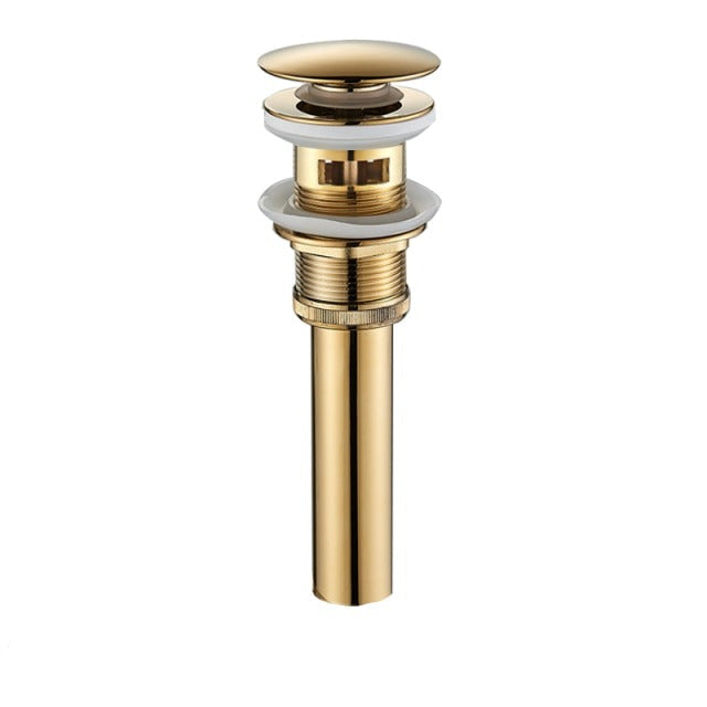 Basin Faucet - Matte Black Basin Sink Pop Up Drain Brass Drain Plug Sink Drain